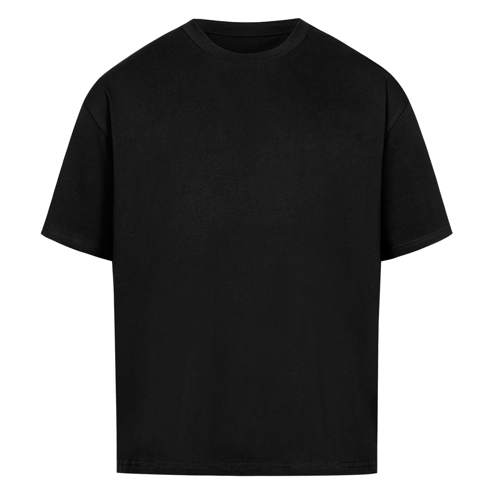 DIVSN PARAISO Oversized Shirt Schwarz Vorderansicht
