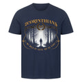 DIVSN Faith T-Shirt French Navy Front Print Dark Spiritual