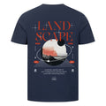 DIVSN Scape T-Shirt French Navy Back Print Dark Spiritual